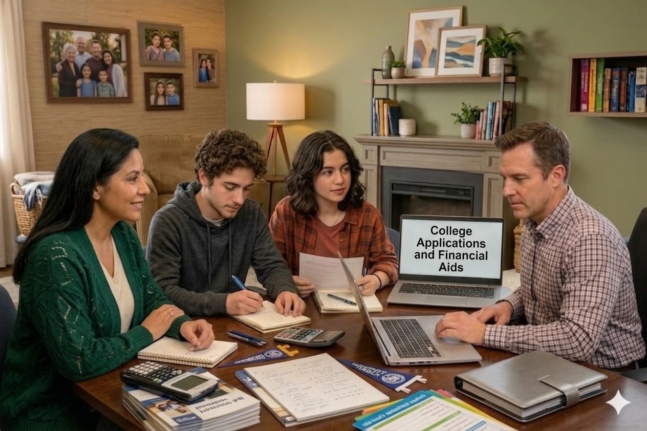 Parent supporting student through college journey